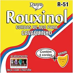Encordoamento, Rouxinol, Para Cavaquinho, Aço, Com Chenille