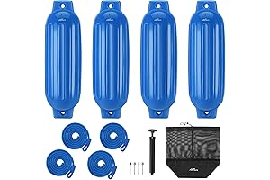 Affordura Boat Fender 4 Pack for Pontoon, Inflatable Bumpers