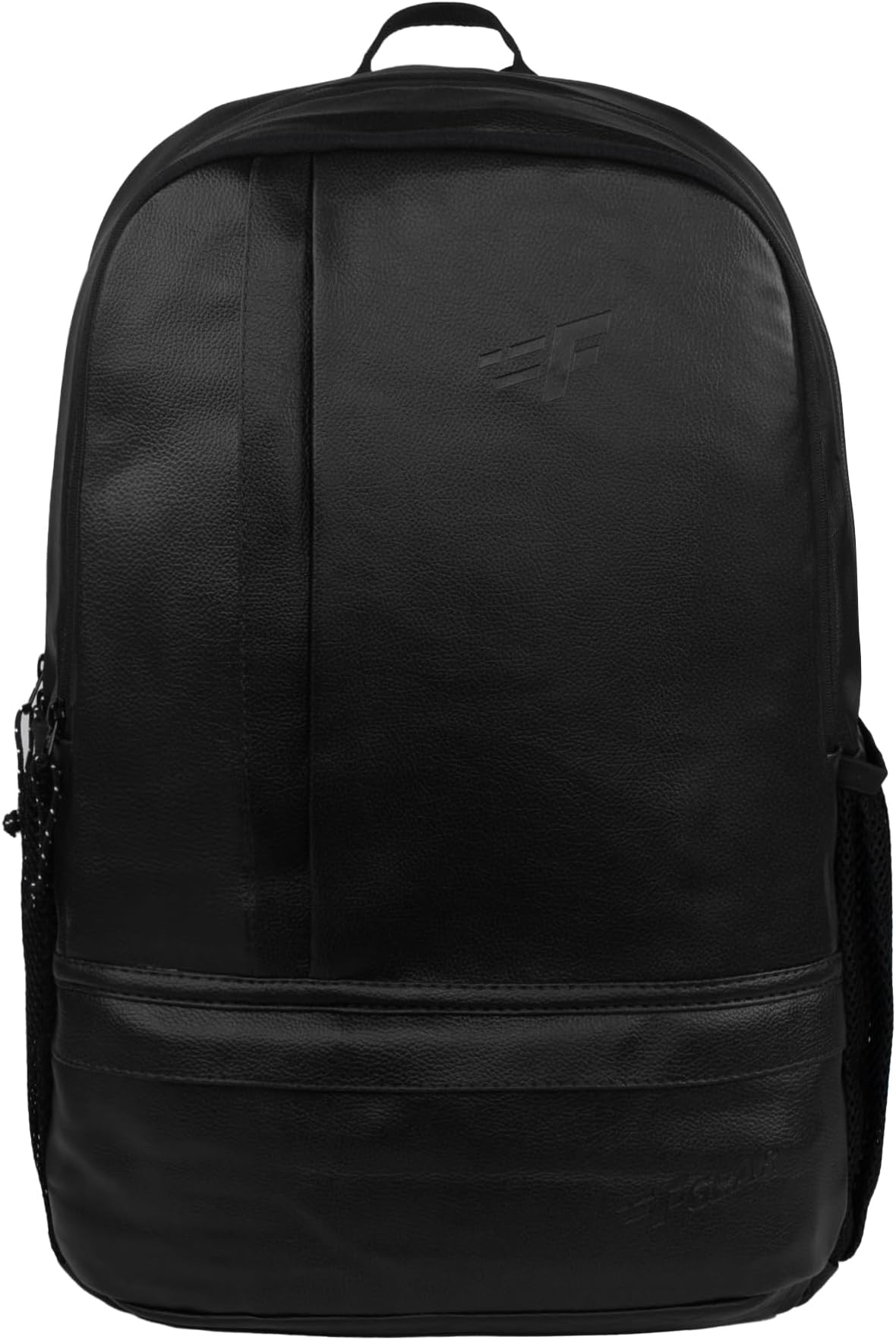 F Gear Burner Black 22L Medium Laptop backpack Fits upto 17" Laptop faux Artificial Leather Water resistant lightweight, Gifts for Men Women Boys Girls Adults, College/School/Tuition/Travel Bag