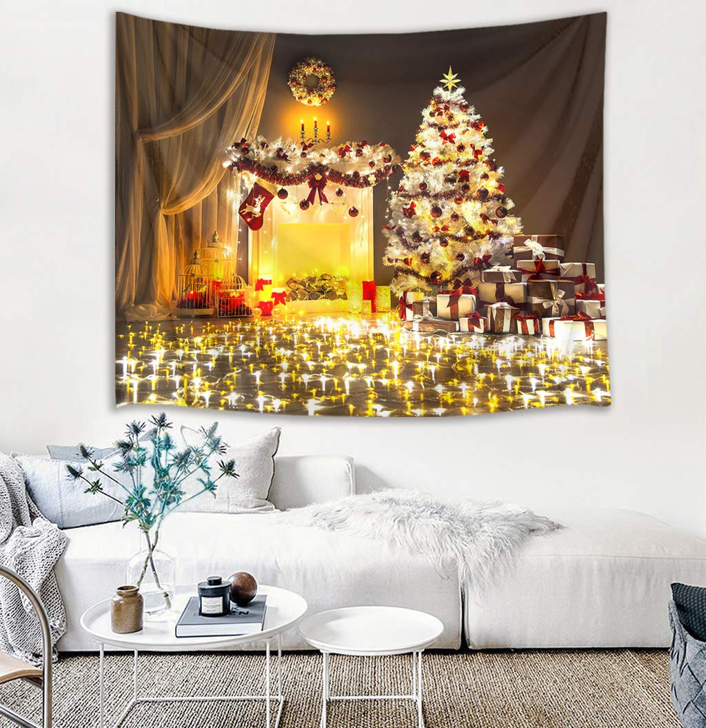 クリスマス飾り タペストリー カラー クリスマスイブ おしゃれ 150x130 Amazon.co.jp: LB クリスマス・イブ タペストリー キラキラ クリスマス