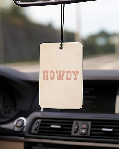 Miniatura 3 de Ambientador de coche bohemio occidental, 4 piezas con aroma a coco, calaveras de vaca Howdy, rodeo, vaquera, accesorios de coche, decoración de