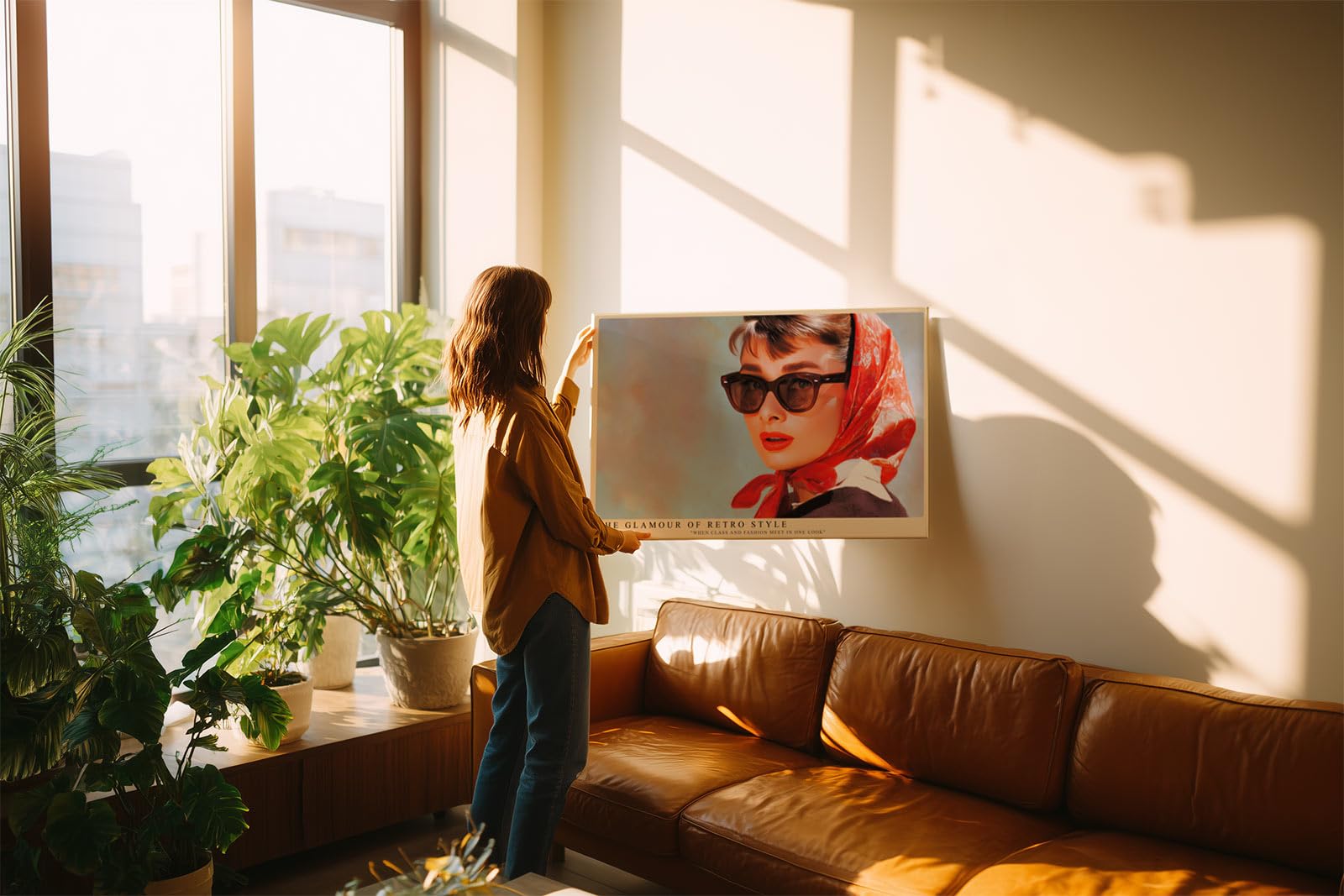 Paul Sinus Wandbild 150x100cm The Glamour of Retro Style – Klassische Modeikone im Look der 60er Jahre