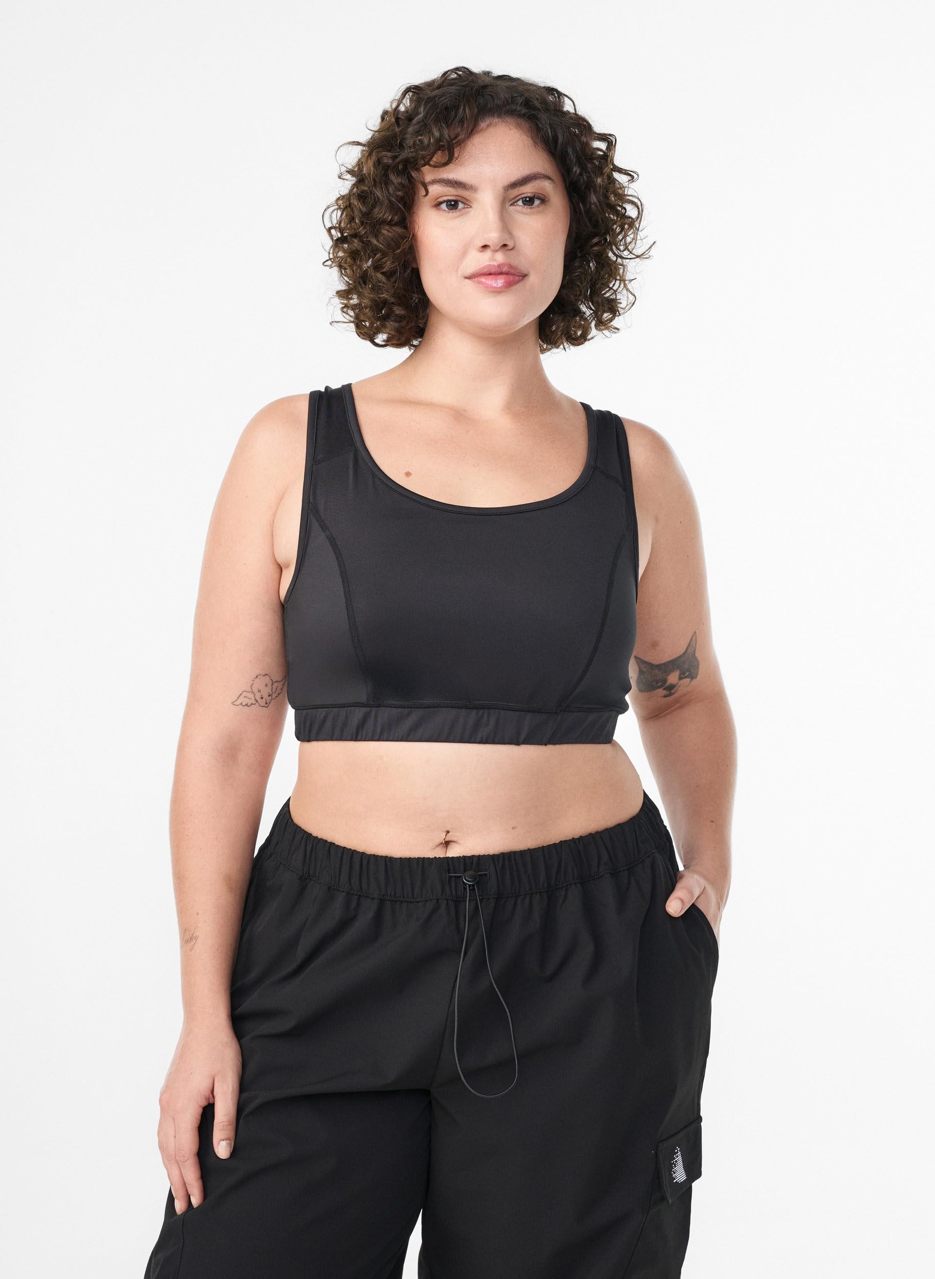 Zizzi Active by Soutien-gorge de sport dos nageur pour femme Grandes tailles 42-60