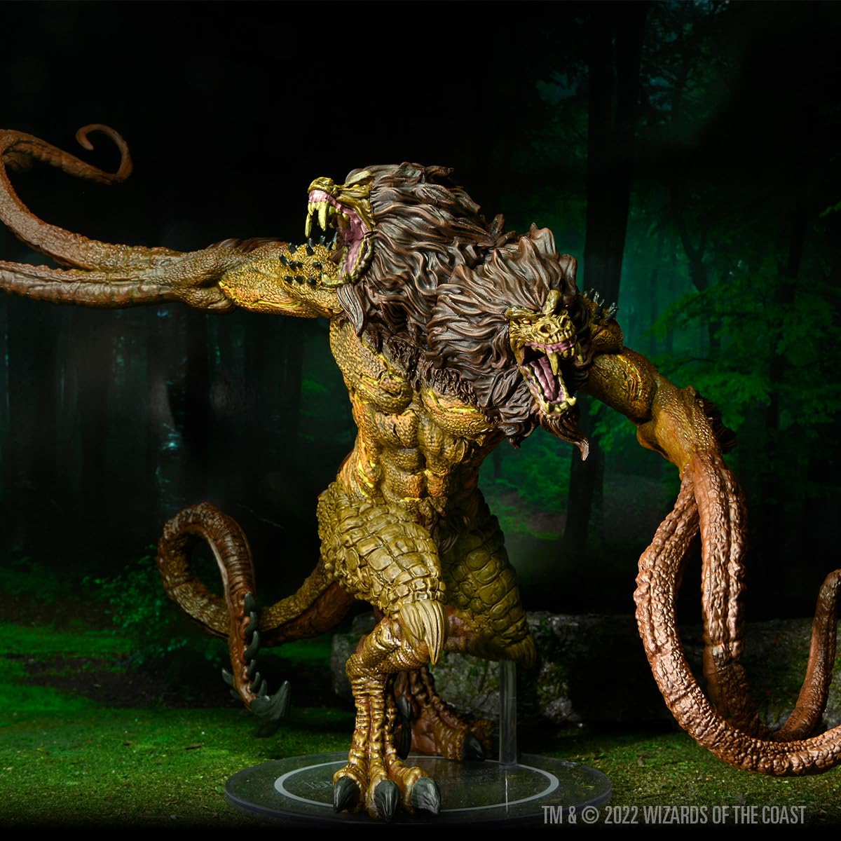 WizKids D & D Icons of The Realms Miniatures: Demogorgon, Prince of Demons - Painted Figurine, Dungeons & Dragons