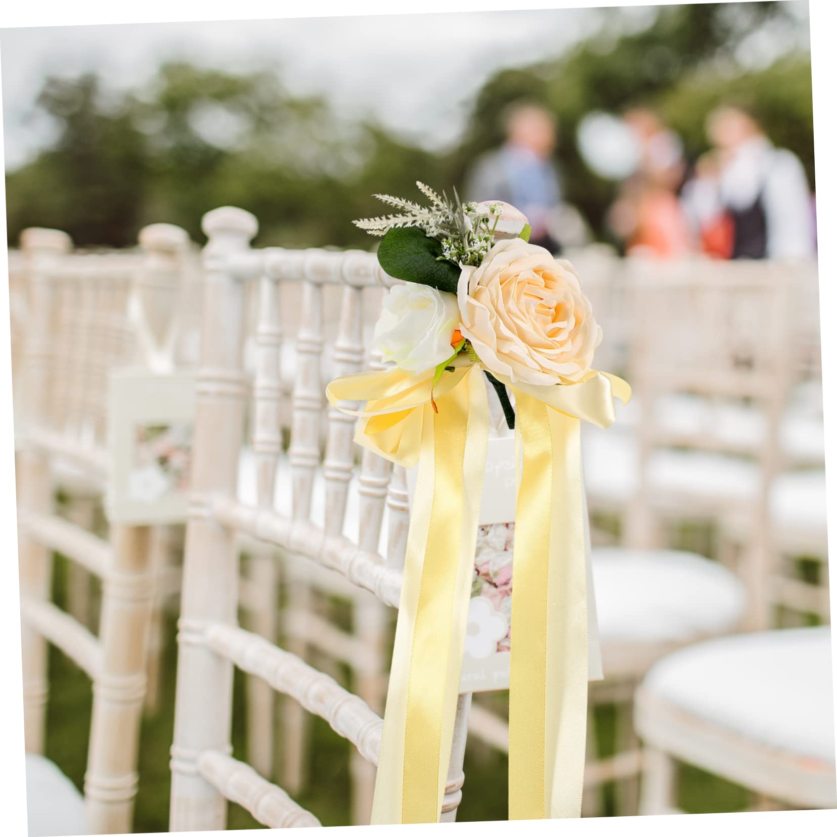 STOBAZA 8stücke Hochzeitsauto Blumen Dekoration Für Rückspiegel Simulation Rosen Für Brautwagen Elegantes Auto- Ergänzung Für Hochzeitsfeierlichkeiten