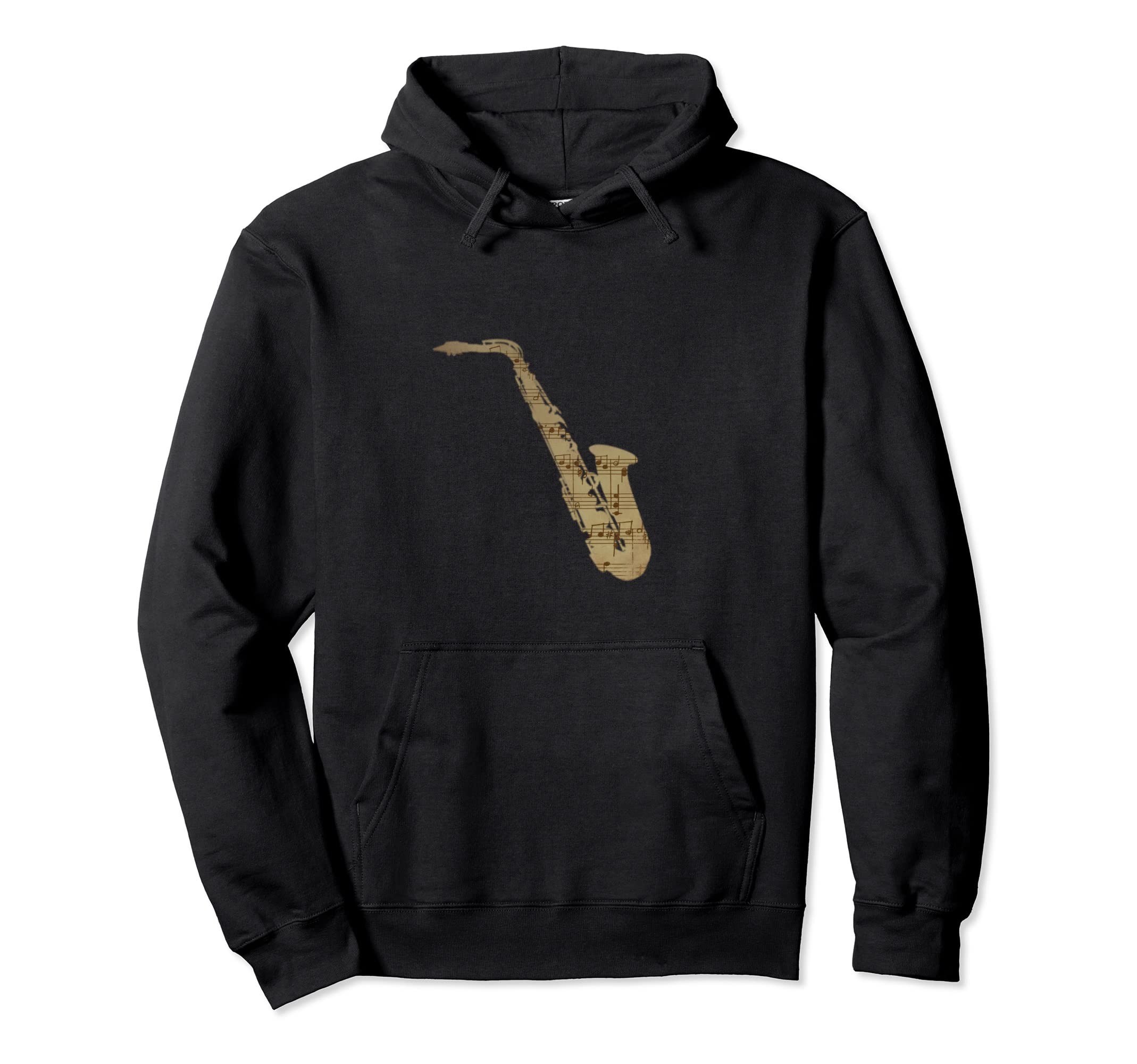 Hot Sax Saxophone Sheet MusicFun Musical Instrument Pullover Hoodie