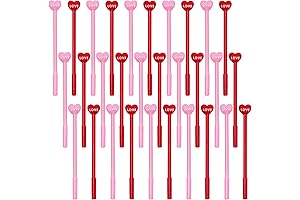 30 Pack Pink & Red Valentine's Day Gel Pens in Bulk for...