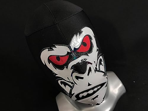 Miniatura 2 de MÁSCARA DE LUCHA DE LUCHA DE APE GORILLA LUCHADOR LUCHADOR LUCHA LIBRE MEXICANO BLANCO