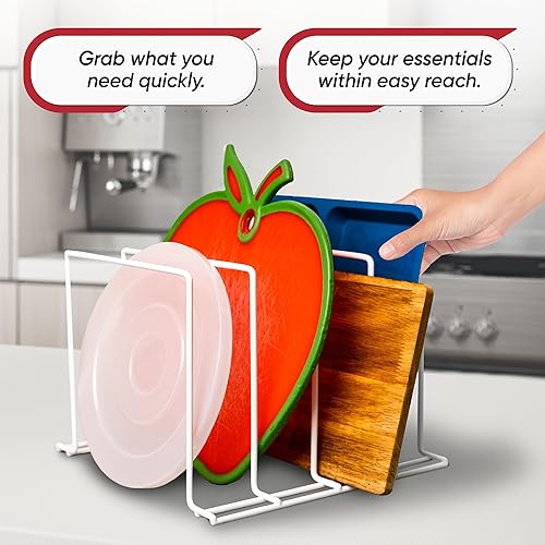 Miniatura 5 de Better Houseware Organizador mediano de gabinete de cocina, organizador de ollas y sartenes de acero inoxidable, organizadores de estantes de