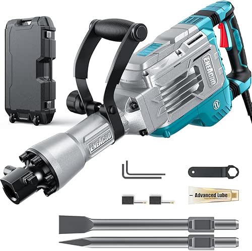 ENEACRO Demolition Jack Hammer 14.5Amp SDS-Hex Concrete Breaker, 65 Joules