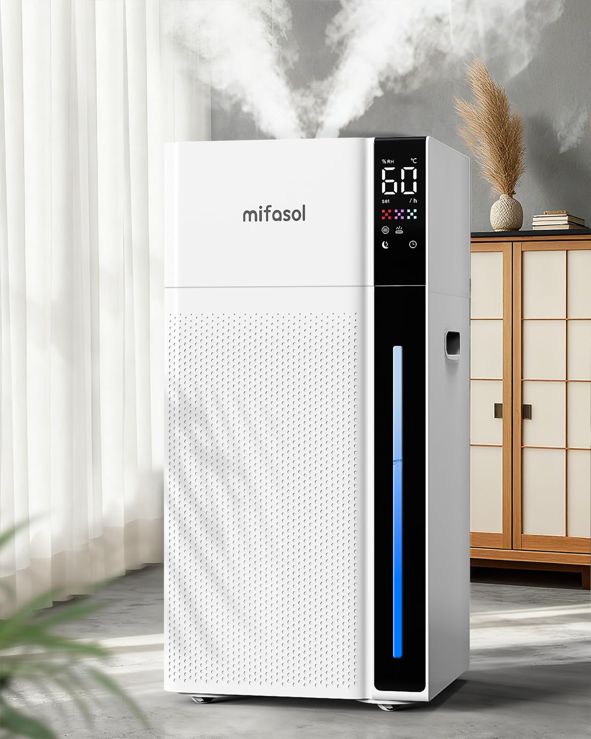 Amazon | 【法人向け】Mifasol 加湿器 ハイブリッド式 スチーム式 大