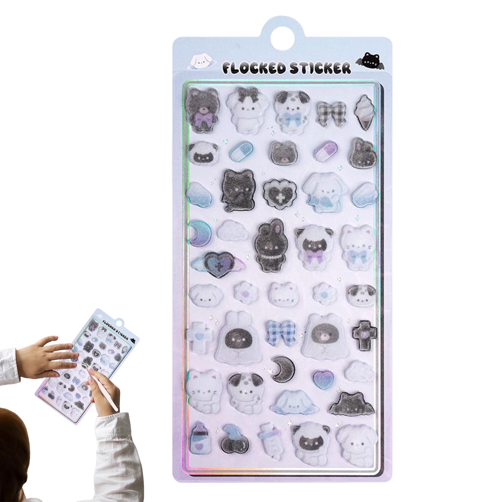 Adhesivos para Scrapbooking Calcomanías Adhesivas Decorativas de Animales | Pegatinas Infantiles Para Chicas Adolescentes Portátiles Maletas Skateboard Cuadernos