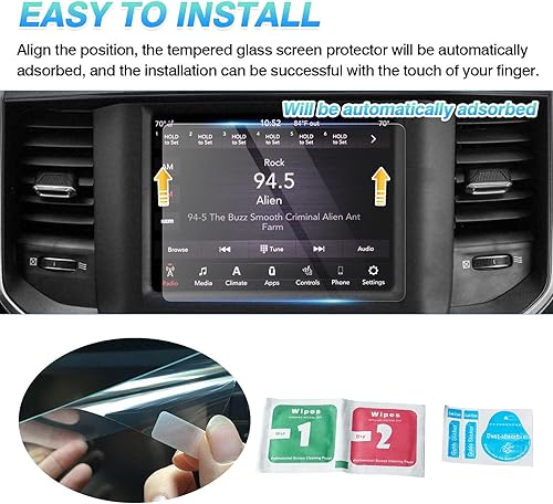 Miniatura 7 de Autorder Ajuste personalizado para protector de pantalla 2013-2020 2021 2022 Dodge Ram 1500 2500 3500 Accesorios vidrio templado pantalla de