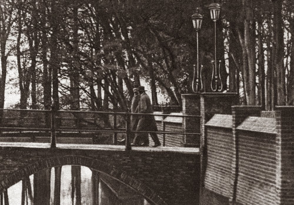 World War I The Ex-Kaiser Nthe German Ex-Kaiser Taking A Walk with His Host On The Grounds of The Castle Amerongen Netherlands Photograph C1919 Poster Print by (18 x 24)