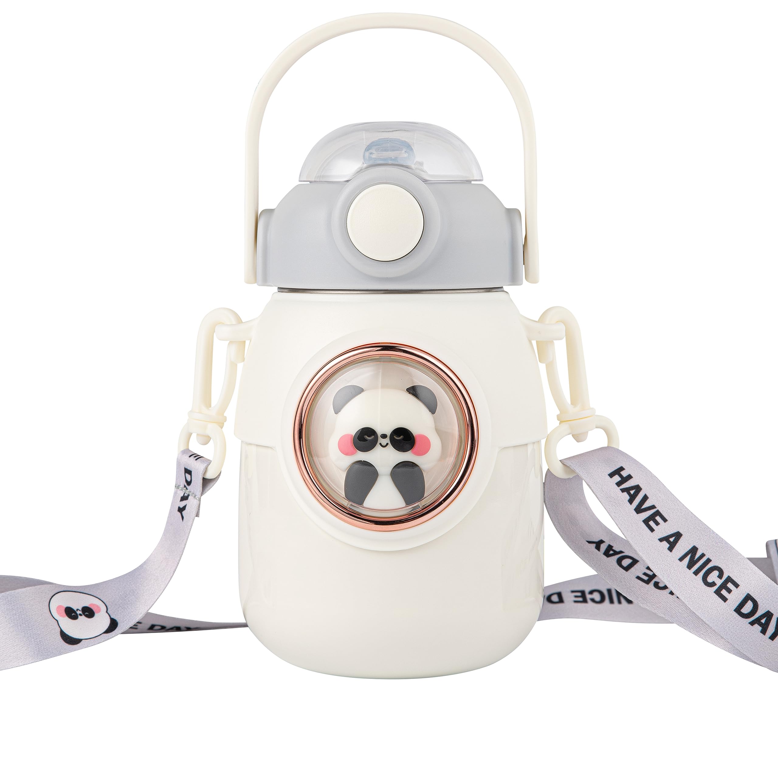 LQZHBDWZ Cute Kids Stainless Steel Water Bottle - Leakproof - 700 ml - Thermo Insulated - BPA free