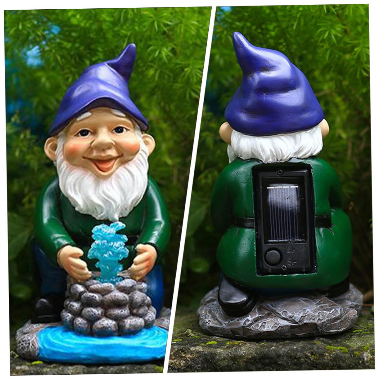 HEMOTON 2 Stück Garten Deko für Außenbereich Wetterfeste Harz Statue für Patio und Terrasse Lustiges für Gartenliebhaber