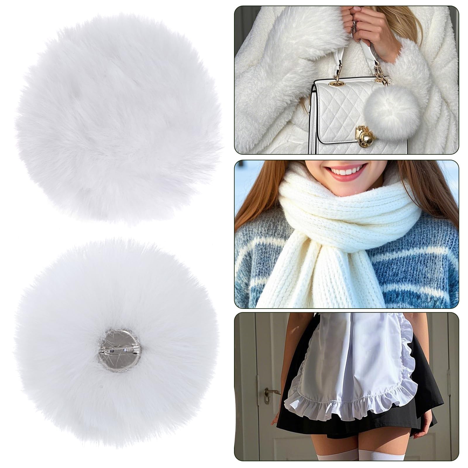 Coda da Coniglio Costume, Simpatiche Palline di Peluche, Bunny Tail, Codas da Coniglietta, Accessori per Costumi da Coniglio, Adatti per Halloween, Pasqua, Cosplay