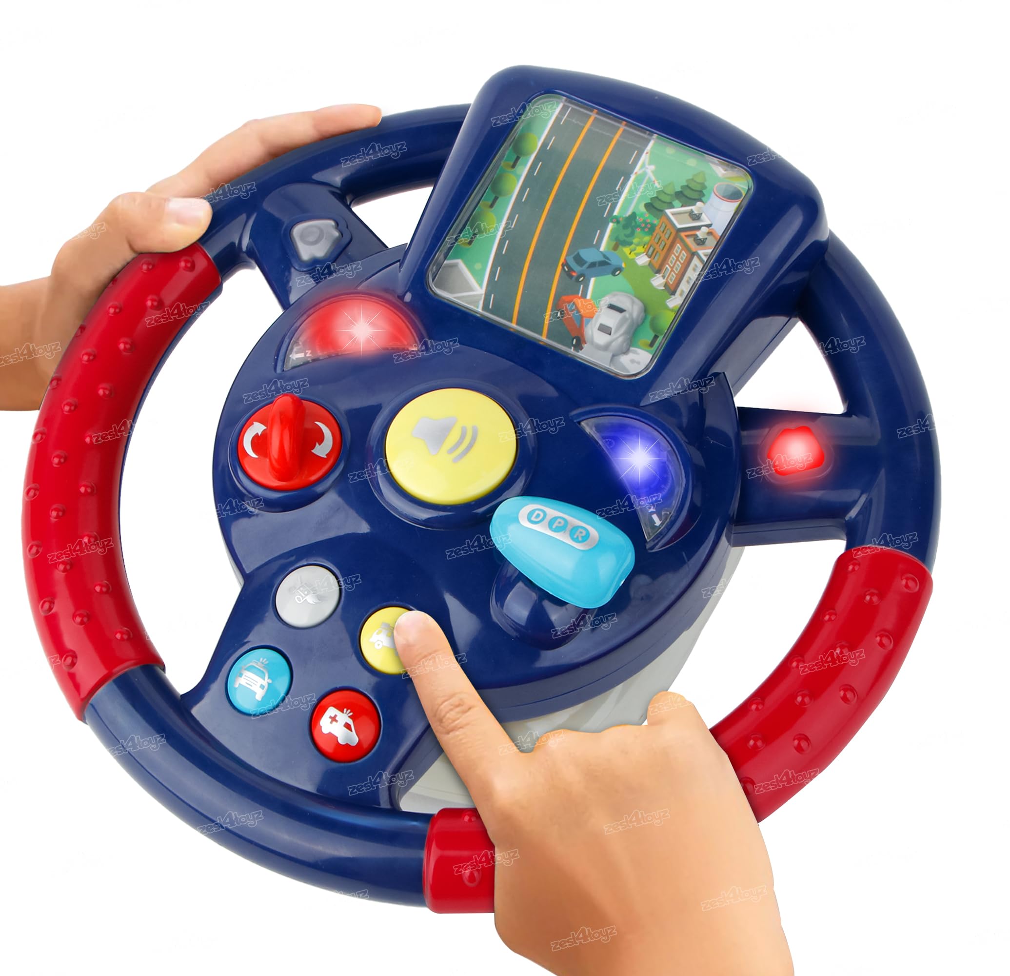 Zest 4 Toyz Steering Wheel Toy for Kids Simulation Driving Car Toy with Light & Sound Mode Experience The Fun of Driving Car Toys (B0D262F69H) Amazon Price History, Amazon Price Tracker