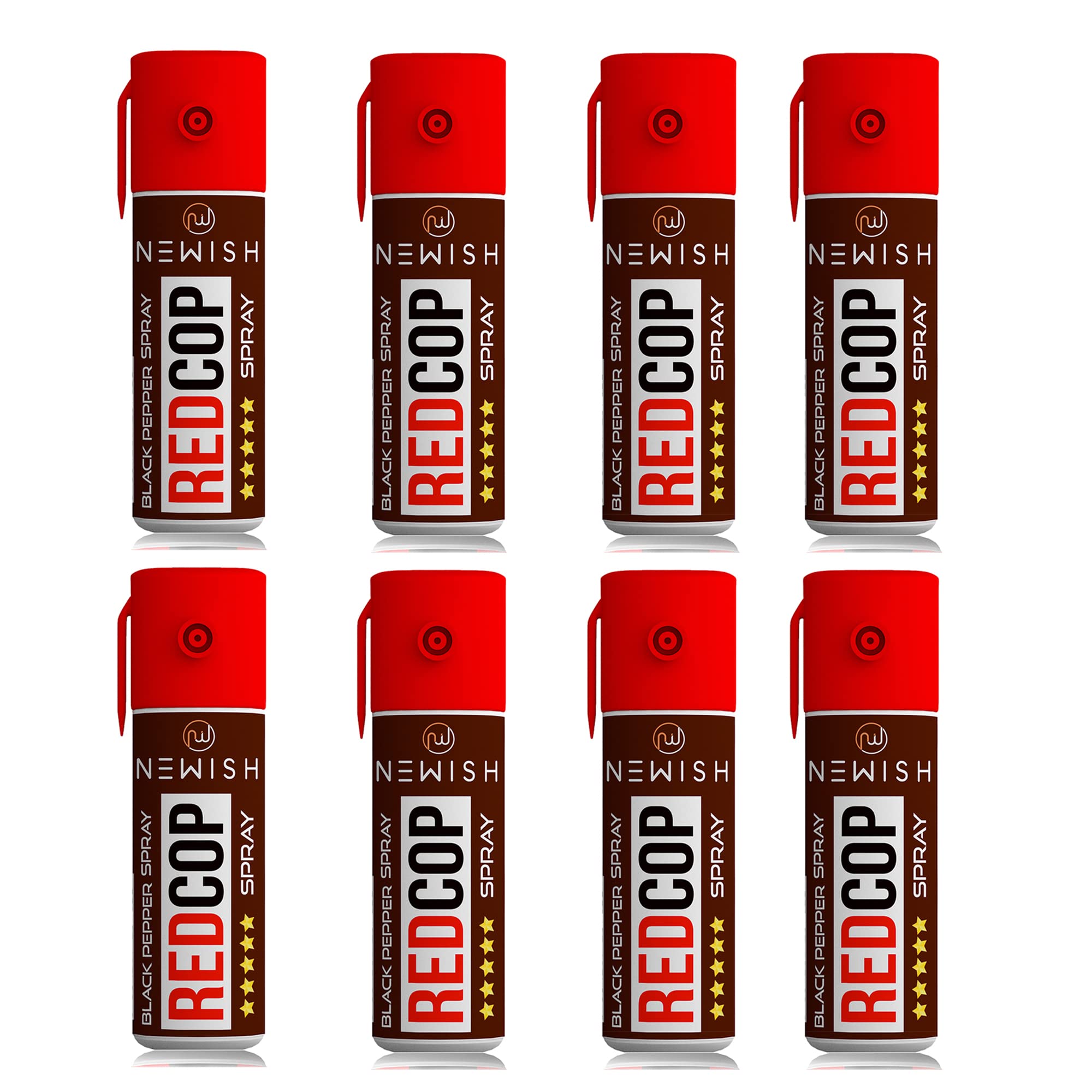 Newish - Powerful Black Pepper Spray Self Defence for Man & Women - Safety Spray - Safety Gadgets for Self Defence -(55 ml) Pack of 8