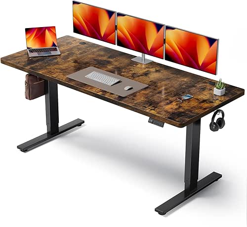 Electric Standing Desk Adjustable - 71x30 Inch Sit Stand Desk