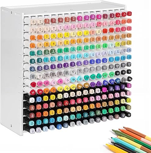 JNEYVIC Marker Stifte Organizer für 240 Markers Aufbewahrung Markerstifte Schrei