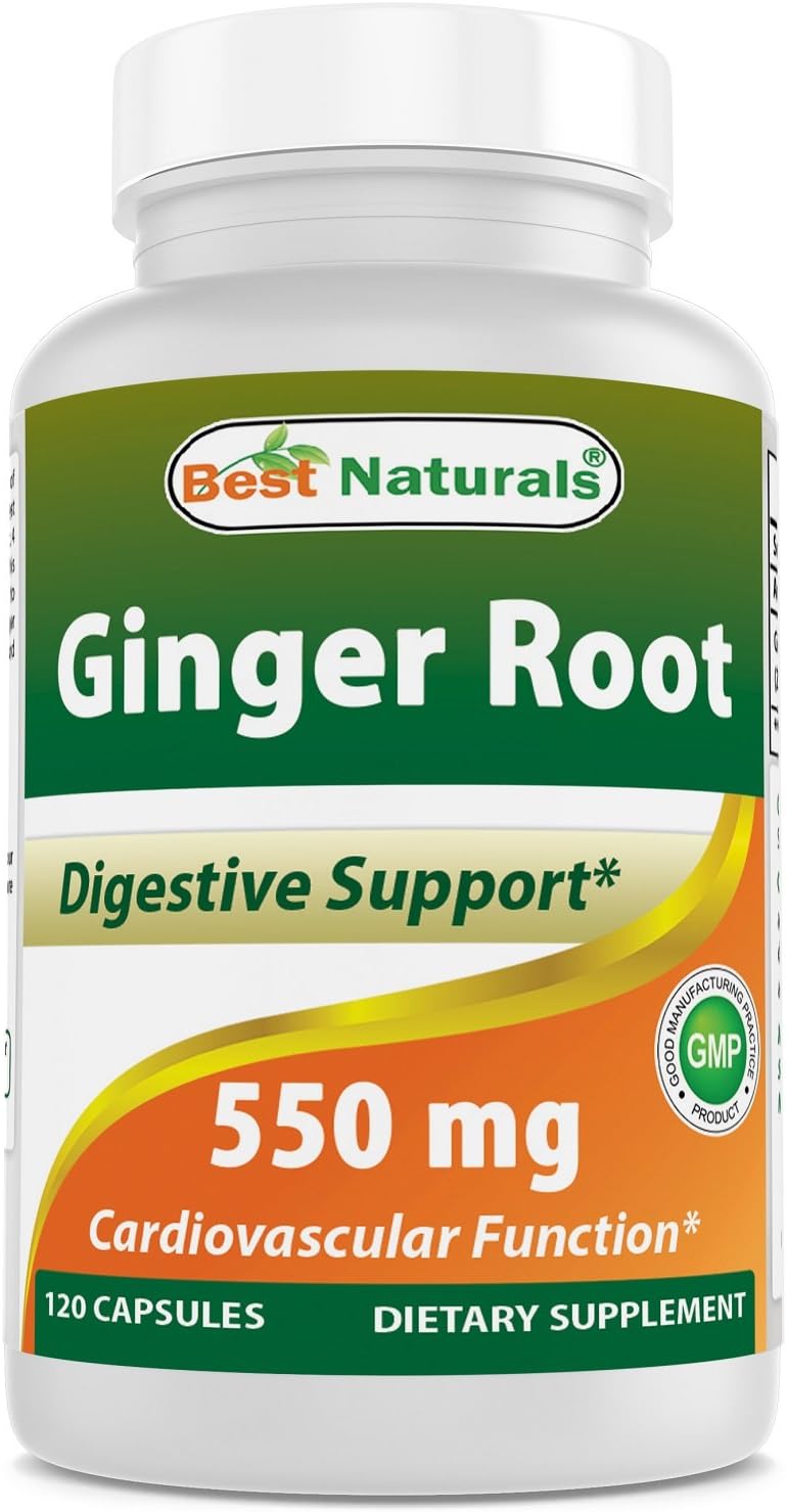 Best Naturals Ginger Root Capsules Supplement for Nausea