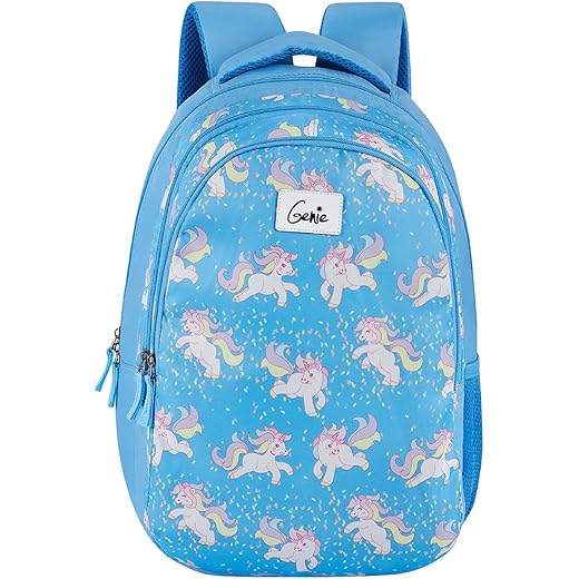 Genie Unicorn School Bag Blue 17 Inch