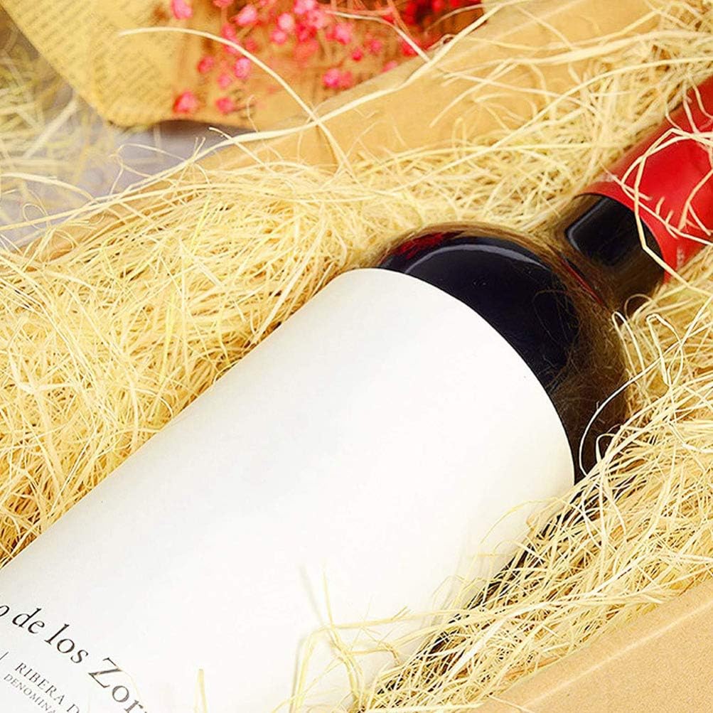 POPETPOP Flexible Jute Box Filling Material for Wedding Decor Accessories Natural Raffia Grass Stuffing for Craft Boxes Presentation and Event Decoration Per Pack