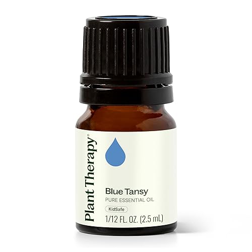 Plant Therapy - Blue Tansy (tanaceto) - Aceite esencial, 100% puro, sin diluir, aromaterapia natural, grado terapéutico, 112 oz (2.5 ml)