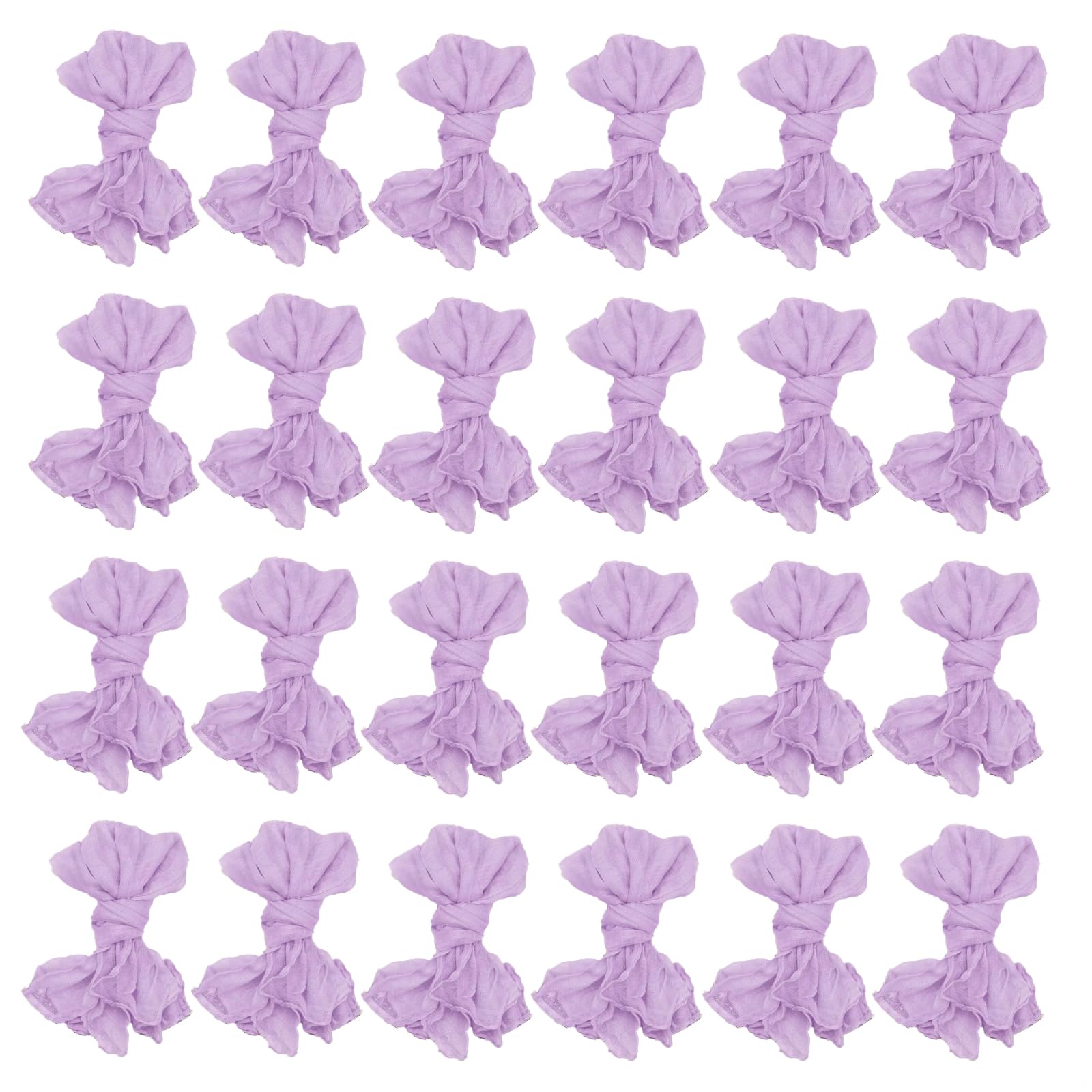 Serviettes de table bohèmes réutilisables sans repassage lot de 24 gaze balinaise douce