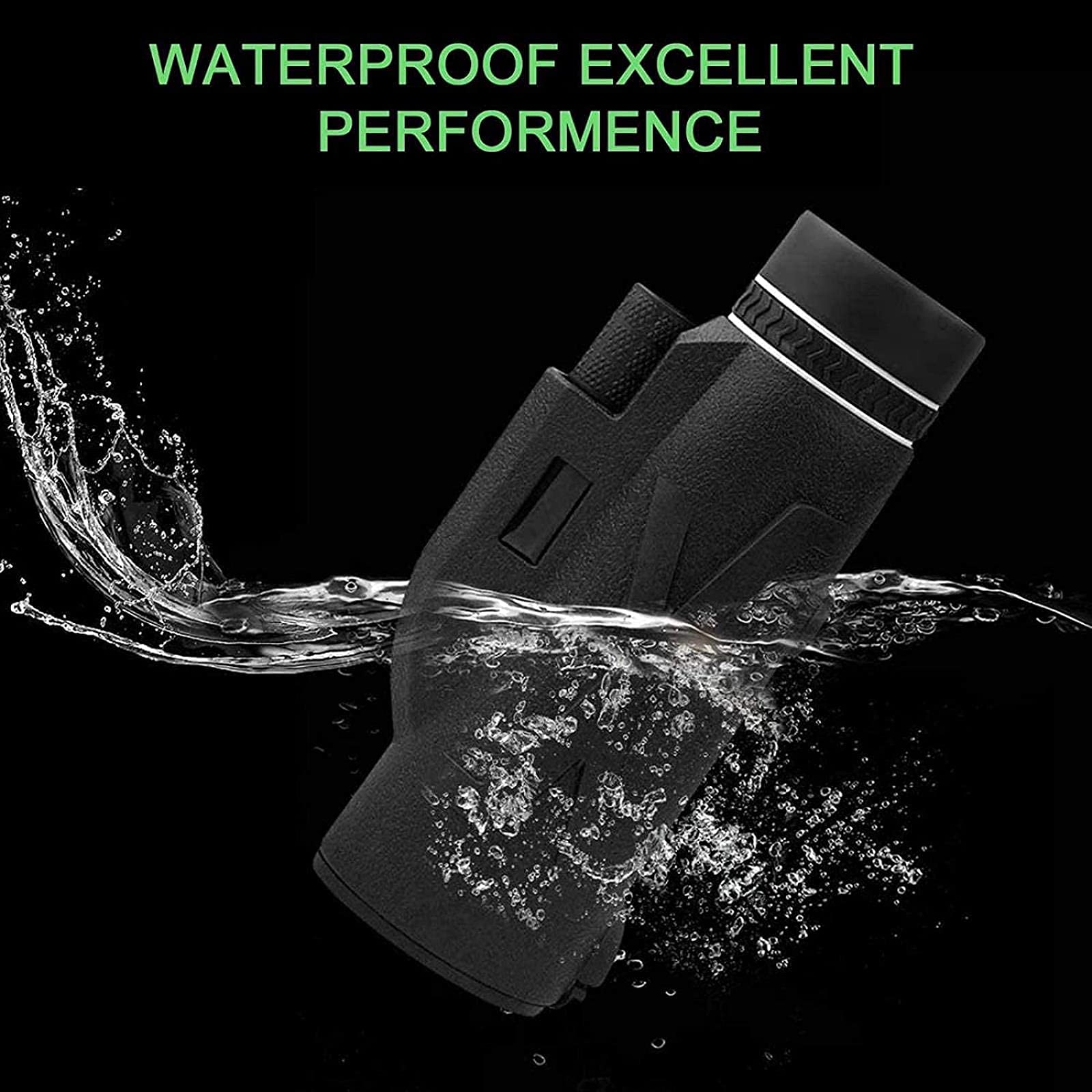Telescopio Monocular HD Profesional 80x100 BAK4 Super Telescopio Zoom Monocular Telescopio portátil con Soporte para teléfono Inteligente y