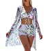 Women 3pc floral bikini set-L