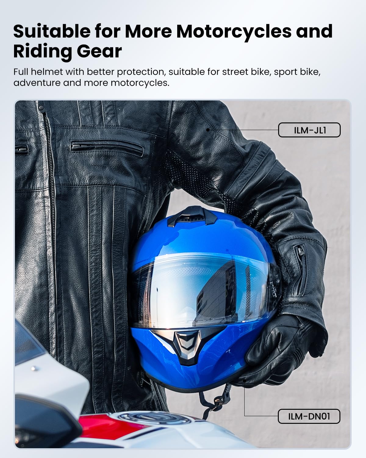 Amazon.com: ILM Full Face Motorcycle Street Bike Helmet with Enlarged Air Vents, Free Replacement Visor for Men Women DOT Approved Model ST-06 (Blue, Small) : Automotive Amazon.com: ILM Full Face Motorcycle Street Bike Helmet with Enlarged Air Vents, Free Replacement Visor for Men Women DOT Approved Model ST-06 (Blue, Small) : Automotive