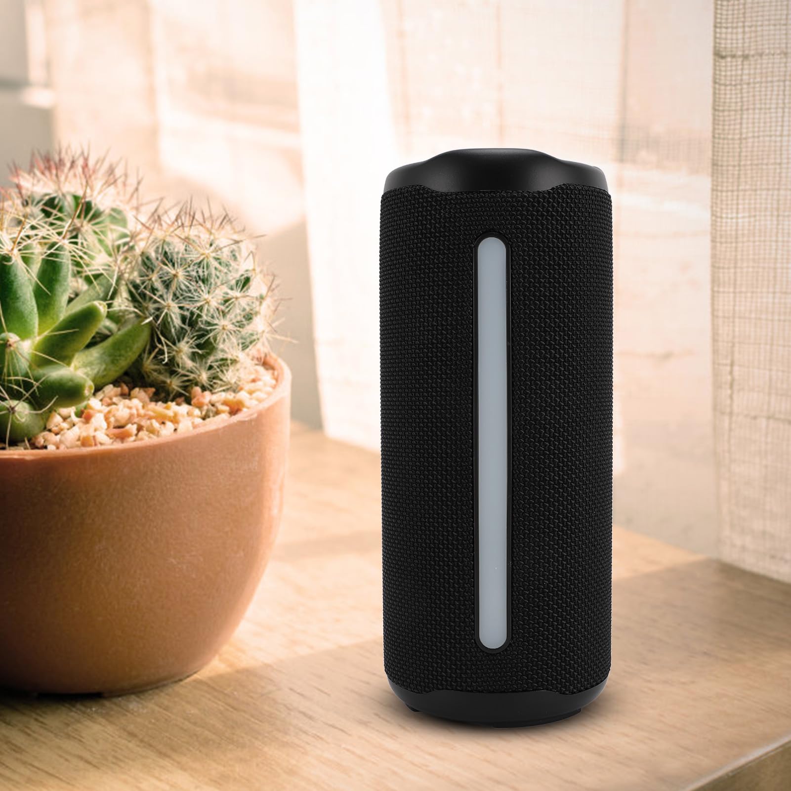 Głośniki Bluetooth, Przenośny Głośnik Stereo WL ze światłem RGB, Wodoodporne Głośniki IPX4 z Bluetooth 5.3, Wbudowany Mikrofon, Obsługa Karty Pamięci 128 GB na imprezę domową na