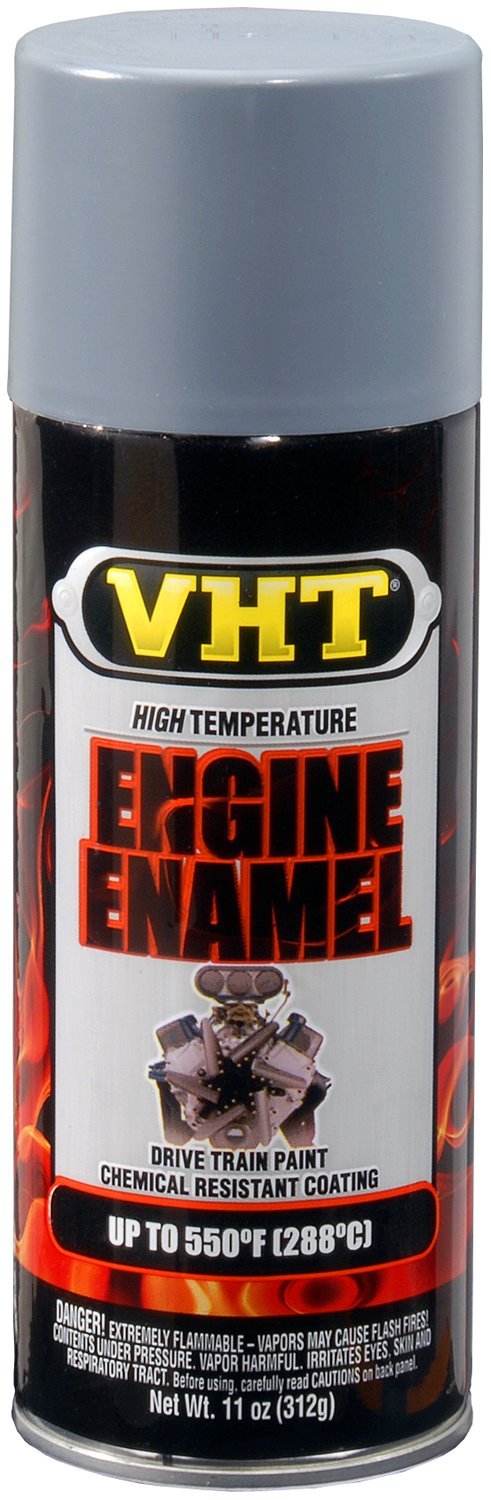 VHT SP148-6PK 550° Engine Enamel High Heat Spray Paint Primer – Light Gray, Gloss – 11 oz. Aerosol Can, 6-Pack