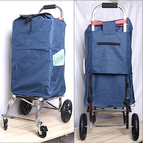 Miniatura 5 de Bolsa de compras Oxford impermeable para carrito  Bolsa de almacenamiento multifuncional reutilizable de 80 L, bolsa de repuesto de gran capacidad