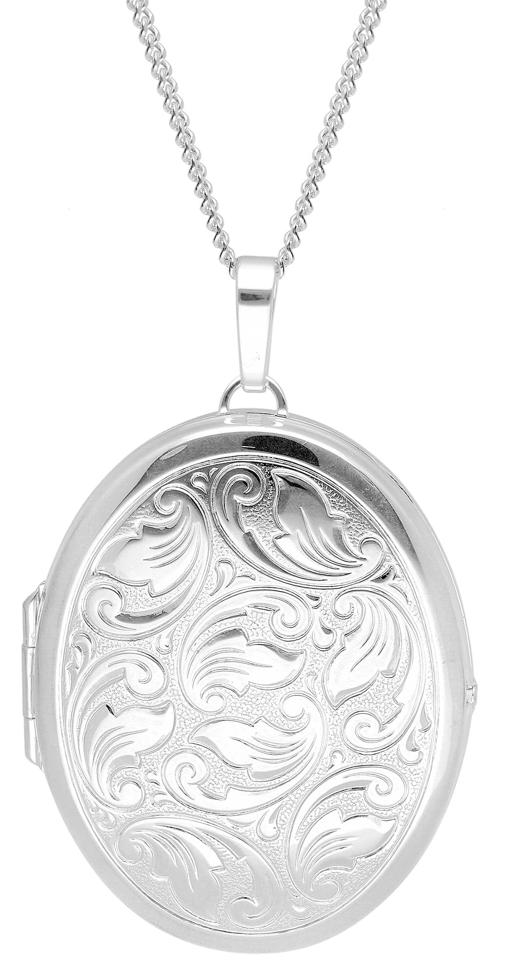 trendor Damen-Halskette mit großem Medaillon 925 Silber 15550