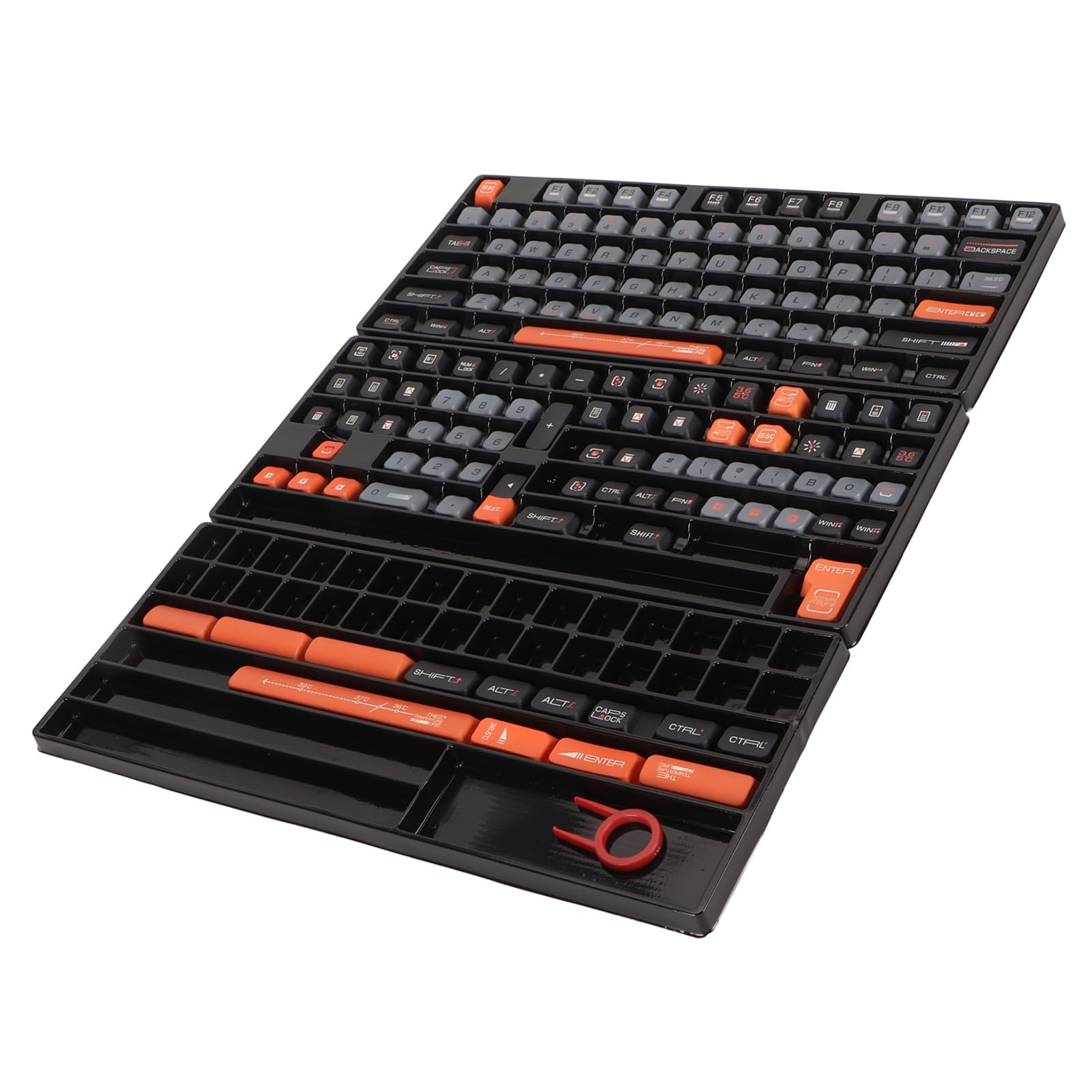 Acouto 154 Klawisze Nasadki na Klawisze z PBT wysokość XDA Pięciostronne Termosublimacyjne Nasadki na Klawiatury Mechanicznej dla 61 87 98 104 108 Klawiszy na z Zezwoleniem na z PBT 154 na z