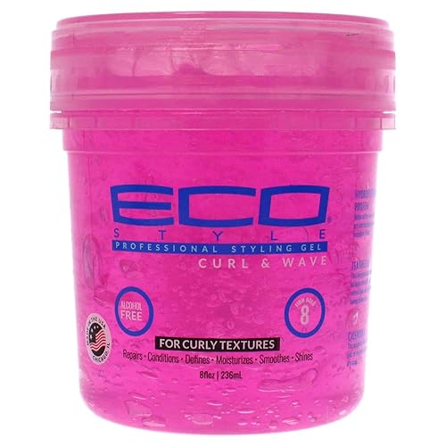 Ecoco Eco Style Gel para el cabello rizo y ondulado fórmula antipicazón sin alcohol sujeción perfecta para lados en ángulo o cónicos ideal para