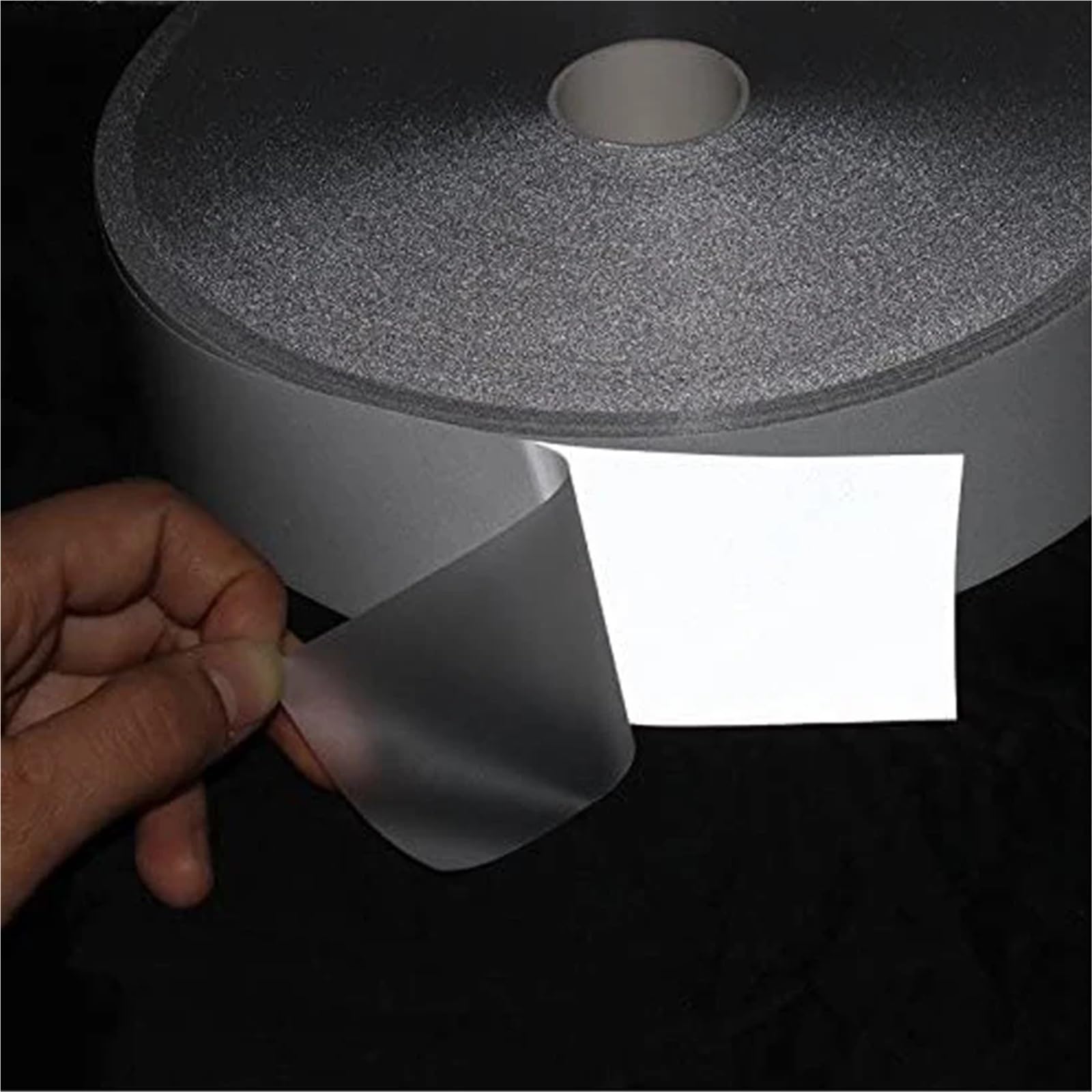 Cinta Reflectante Para Coser Cinta reflectante de transferencia calor, lámina estampado en caliente, película vinilo for tela for prendas vestir, Lron On(2.5cmx50m)