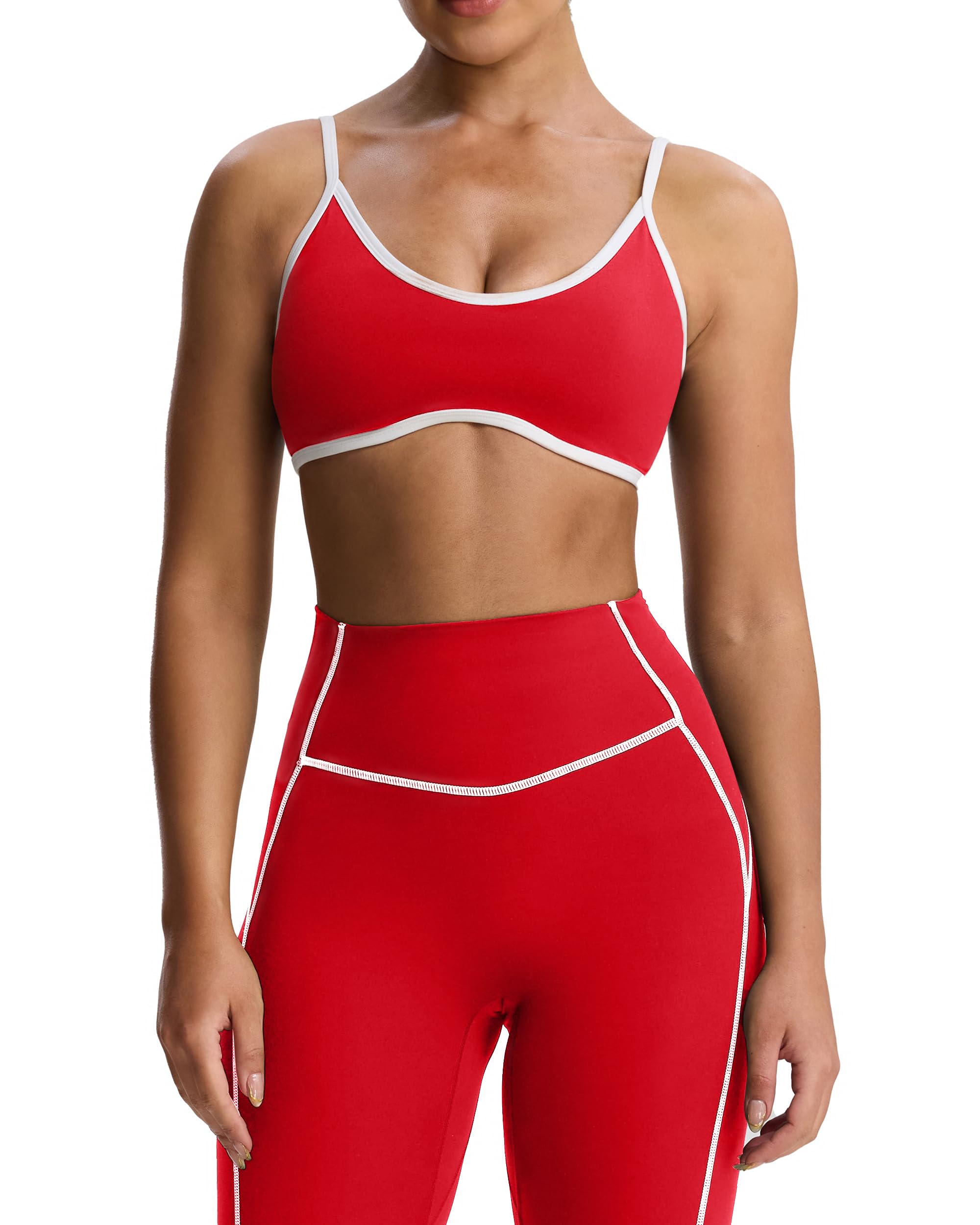 Aoxjox Color Block Sports Bra