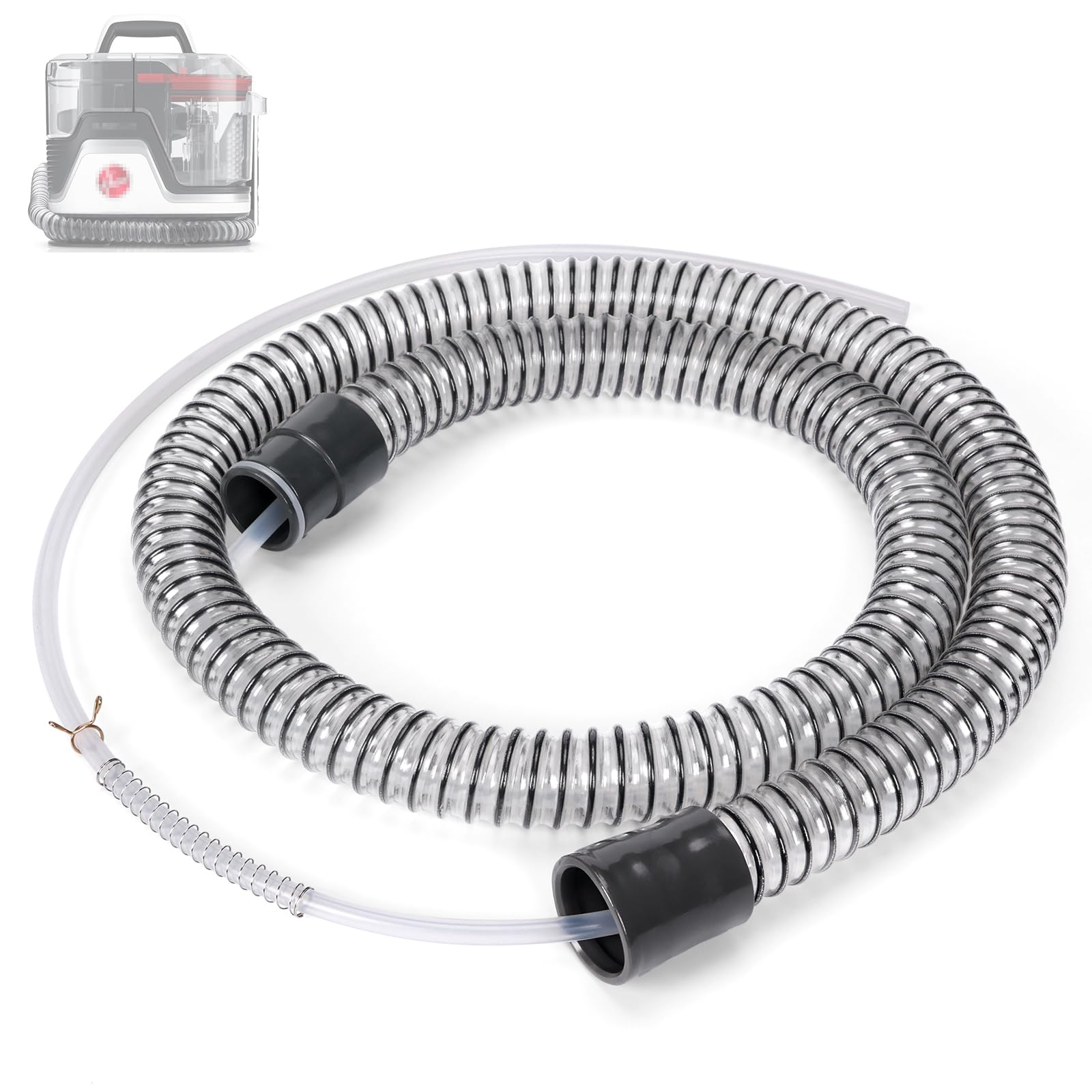 Flexible Extension Hose Attachment Compatible with Hoover CleanSlate Portable Machine FH14000?FH14000V, BH14000V, FH14010, FH14020, FH14050, BH14010V, 54 Inch Carpet Cleaner Tube Replacement Parts