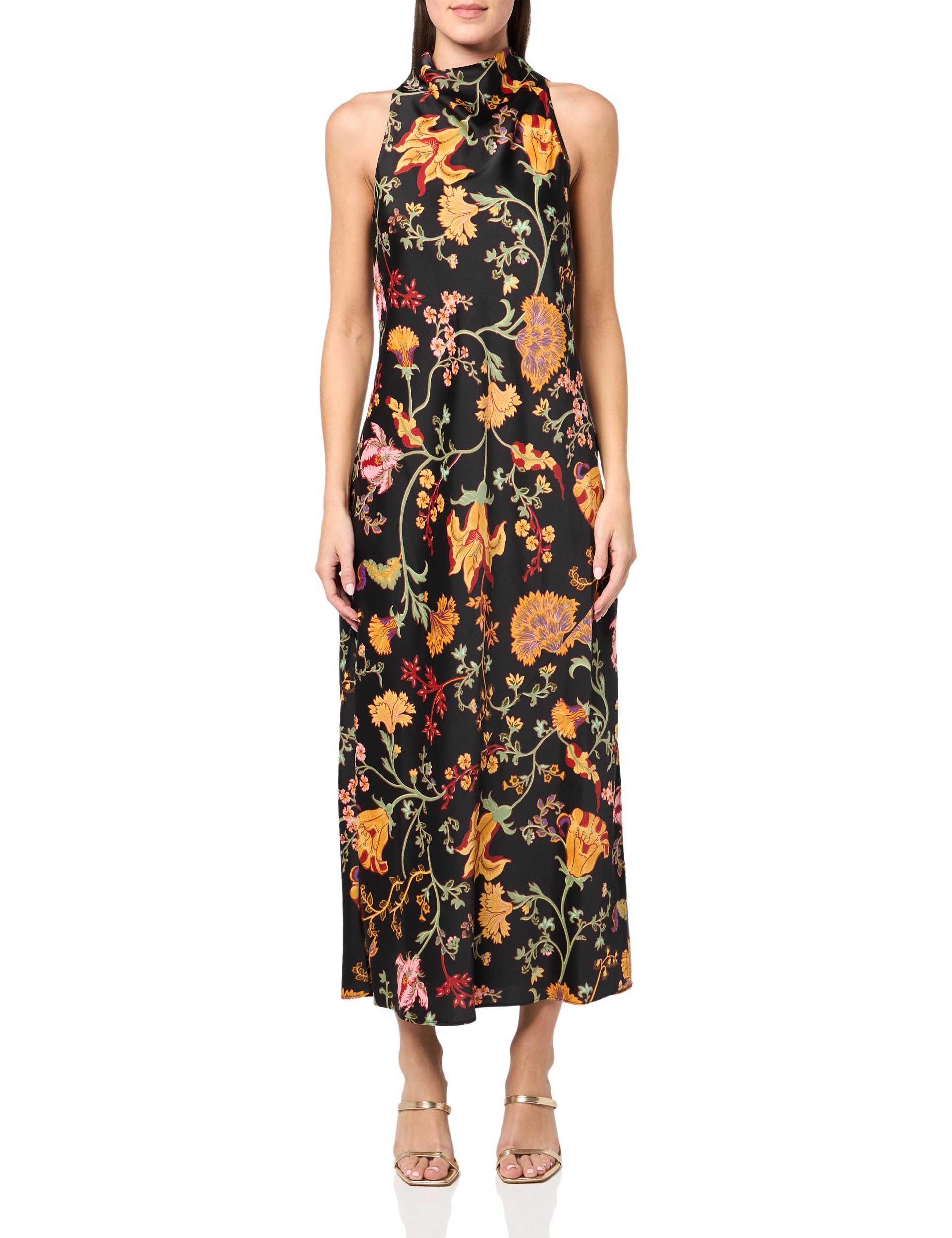 Robe décontractée Anne Klein style midi à col bénitier fluide pour femme - 4