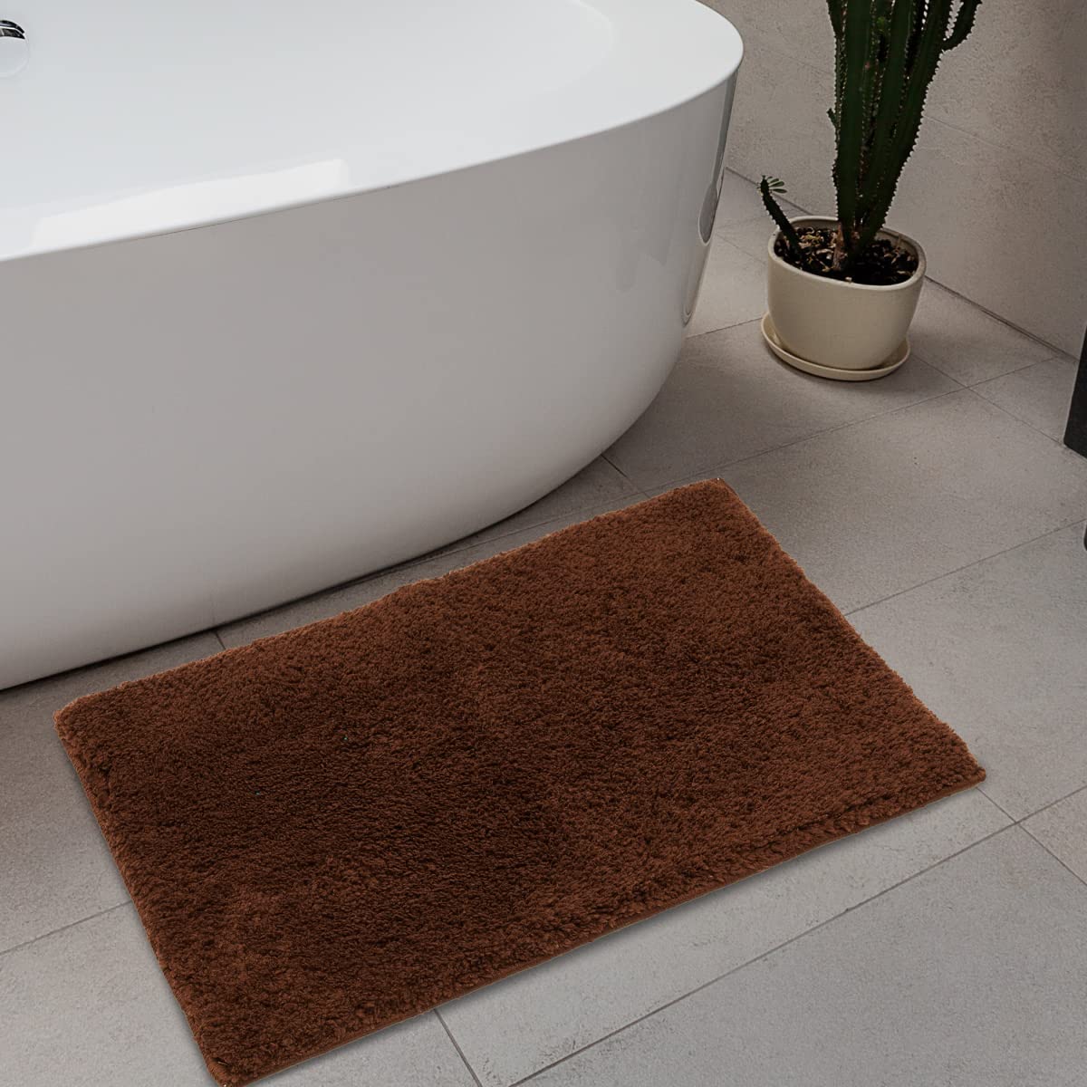 Buy Home Centre Essence Chocolate Plush Bath Mat - 40x60cm Online at ...