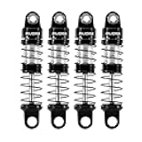 INJORA Aluminum 26mm Oil Shocks for 1/30 Axial SCX30(Black Silver)