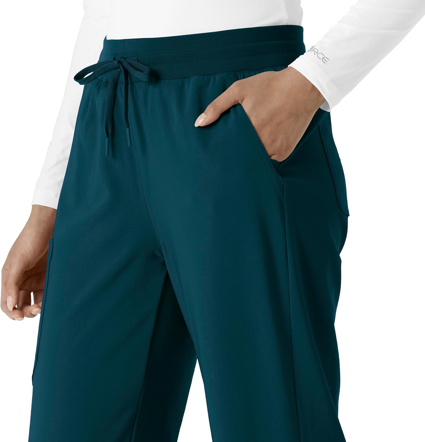 Force Cross-Flex Women's Boot Cut Scrub Pant Caribbean Blue - Image 7