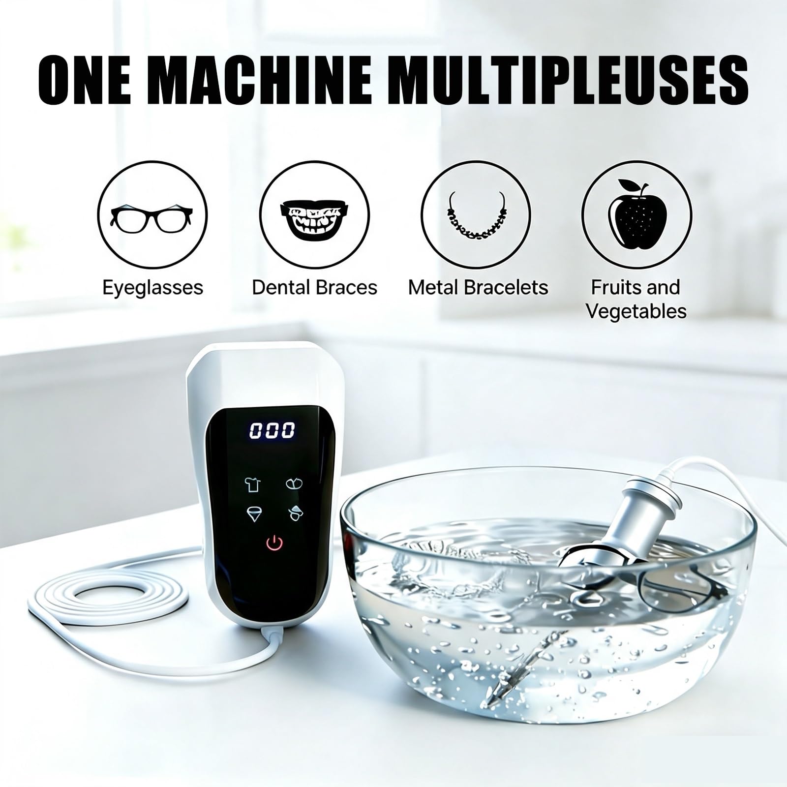 Mini máquina de limpieza ultrasónica sumergible profesional