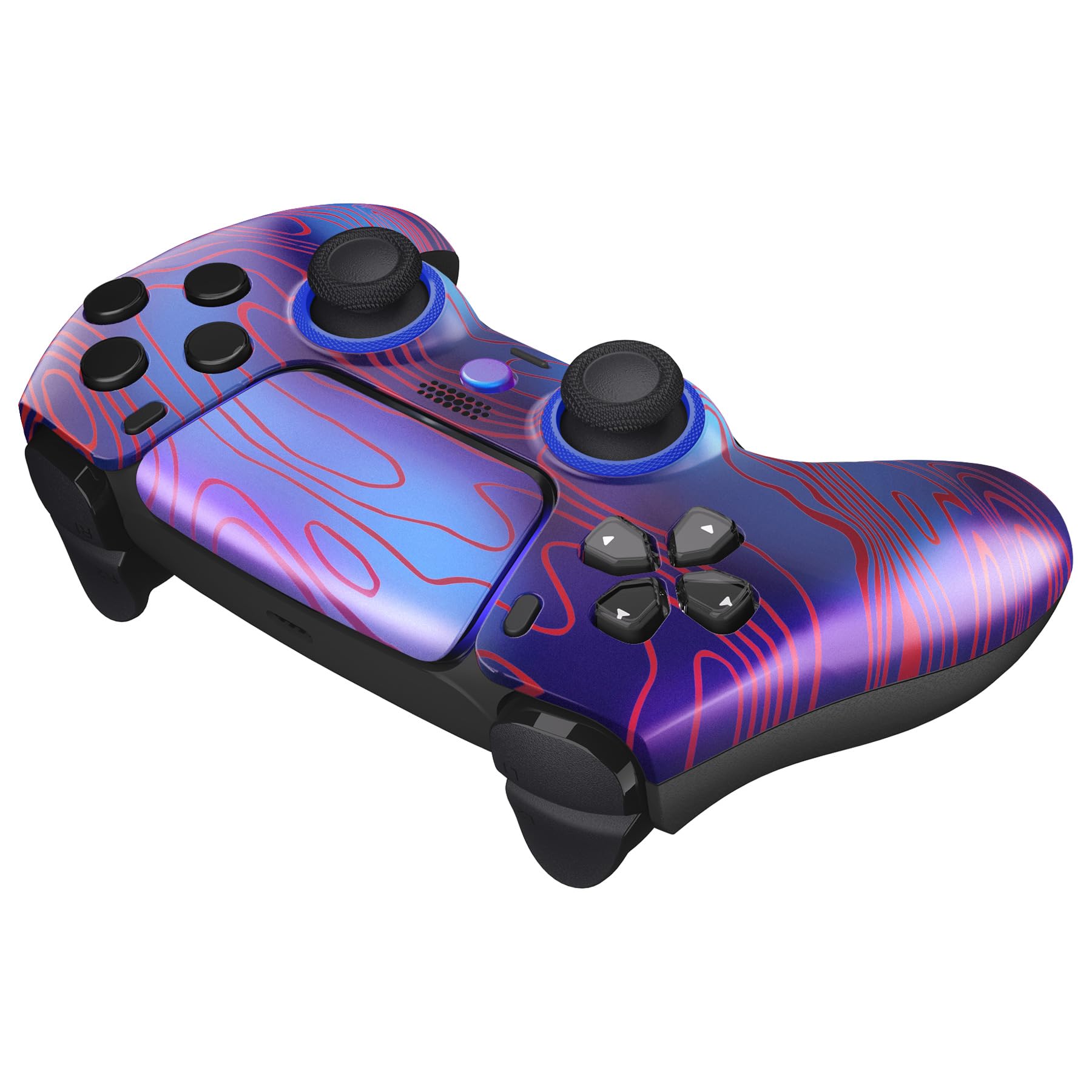 eXtremeRate Luna Cover per ps5 Controller Joystick,Shell Frontale Touchpad Ricambio,Scocca Ridisegnata&Anelli per ps5 Joypad BDM 010/020/030/040/050-Damascuscamo