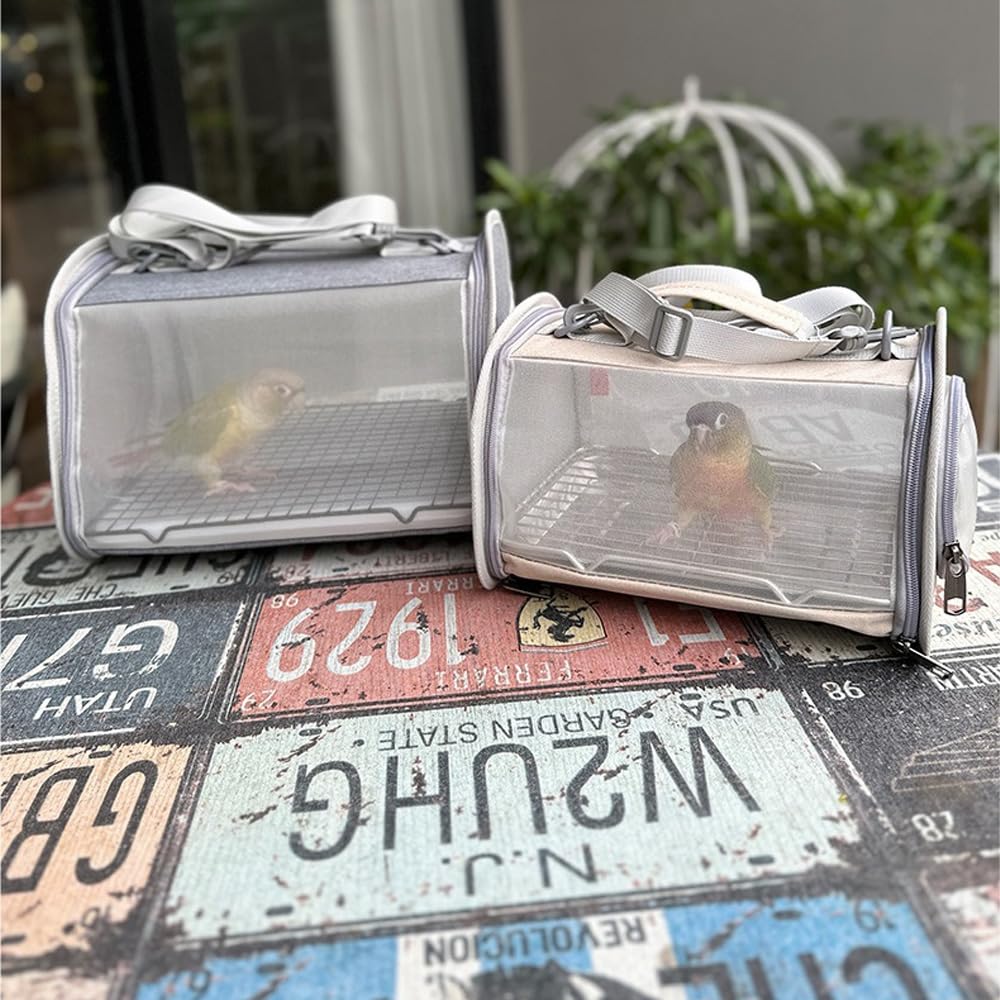 Bolsa de Transporte para cobayas, portátil, Transpirable, para hámster, Color Blanco