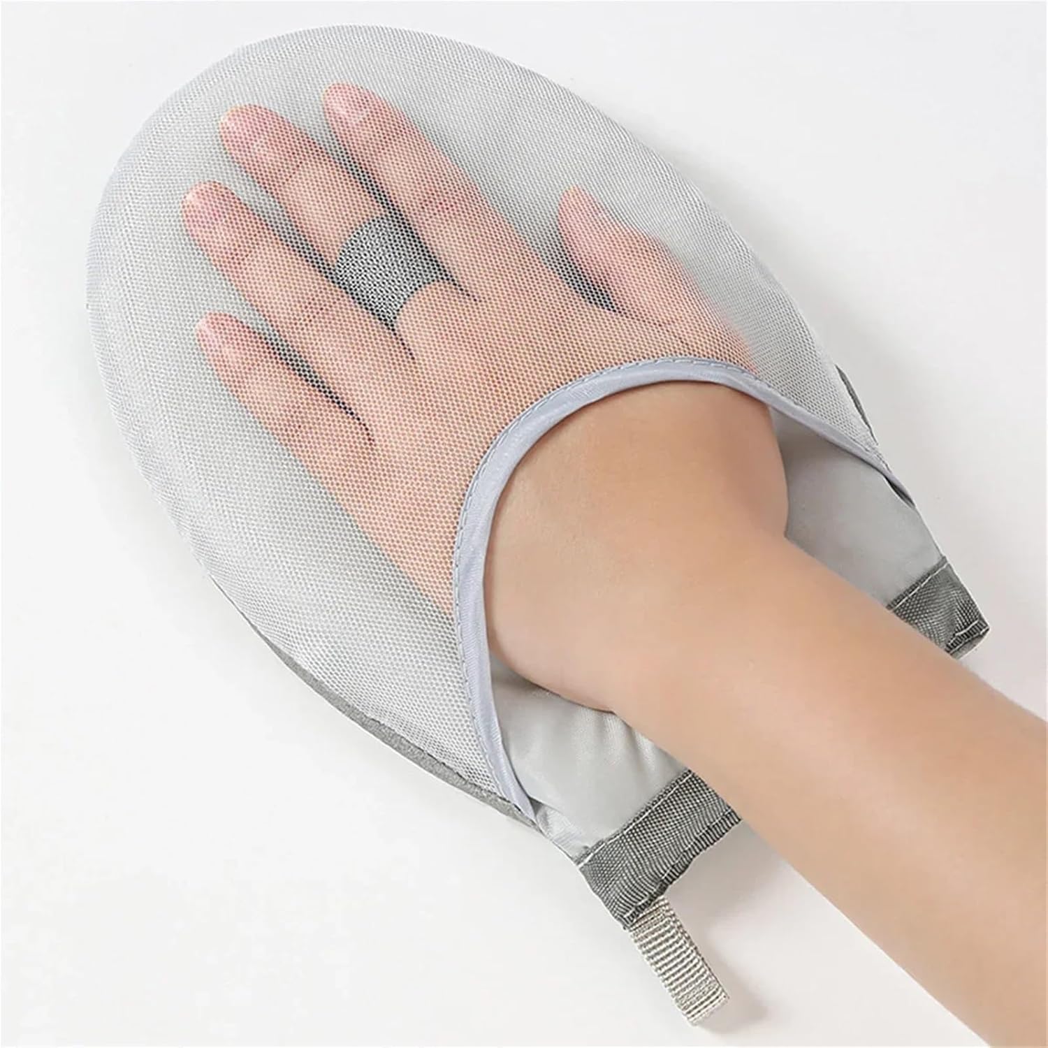Garment Steamer Ironing Gloves 1Pc Fabric Handheld Ironing Board Small Home Gloves Anti Household Insulated Tray(Gray Pointed tip)